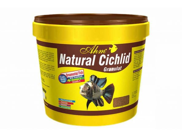 AHM Natural Cichlid Granulat 250 gr Açık Poşette Skt: 03/2027 ürün görseli 1
