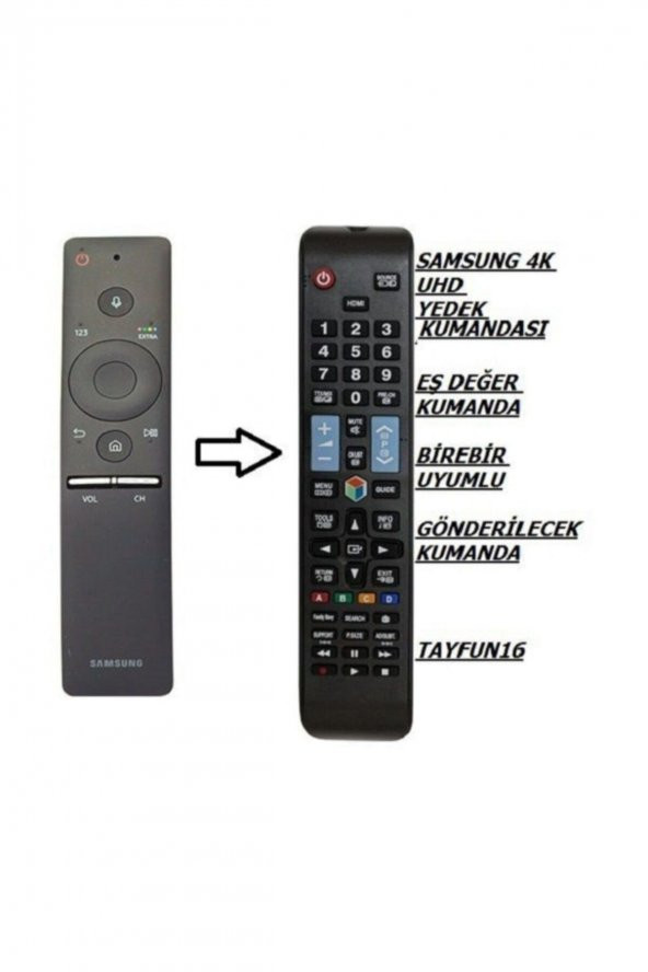 Samsung Ue55ks8500uxtk Akıllı Mauseli Kumanda - Yedek Kumandası 66464616216001 ürün görseli 1