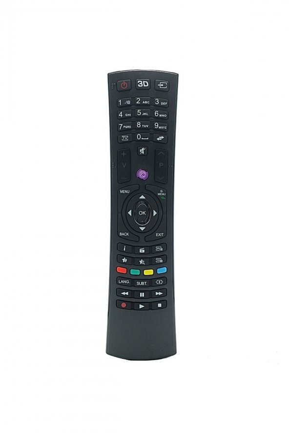Rca4890/30089290 Vestel 42fa7200 Lcd 3d Smart Led Tv Televizyon Kumandası Mor Tuş 3d Mor ürün görseli 1
