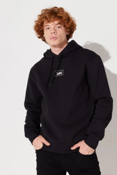 Lee L212302001 Siyah Kapüşonlu Erkek Sweat ürün görseli 1