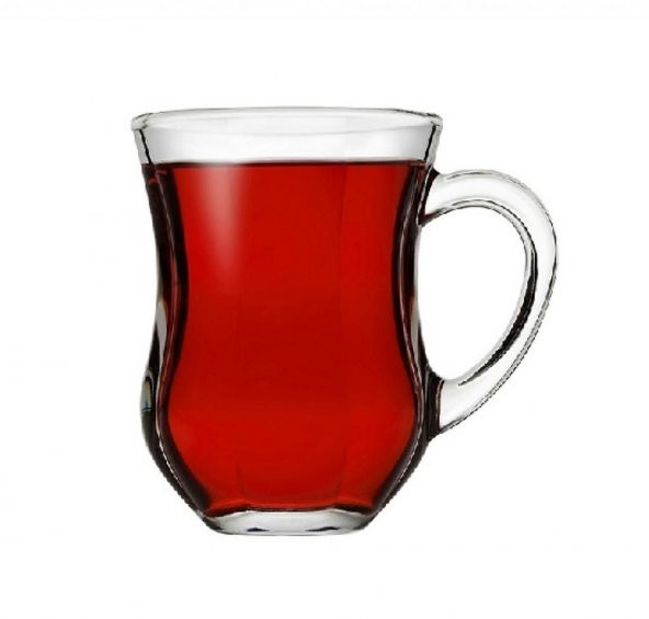 Paşabahçe 55373 140cc/4oz 6Lı Dem Kulplu Çay Bardağı ürün görseli 1