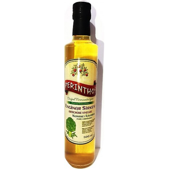 PERİNTHOS NEŞE NATURAL DOĞAL ENGİNAR SİRKESİ 500 ML CAM ŞİSE ürün görseli 1