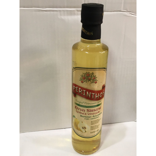 PERİNTHOS NEŞE NATURAL DOĞAL AYVA SİRKESİ 500 ML CAM ŞİSE ürün görseli 1
