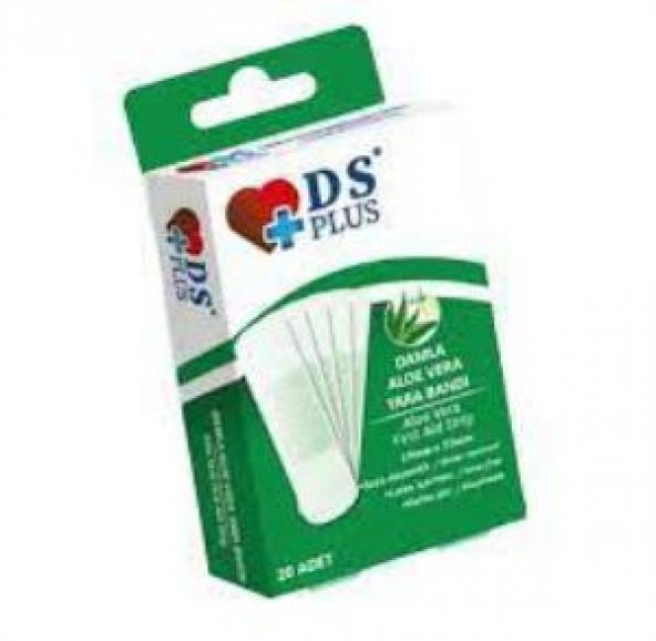 DS PLUS ALOE VERA YARA BANDI 20 ADET 1 PAKET- suya dayanıklı ürün görseli 1