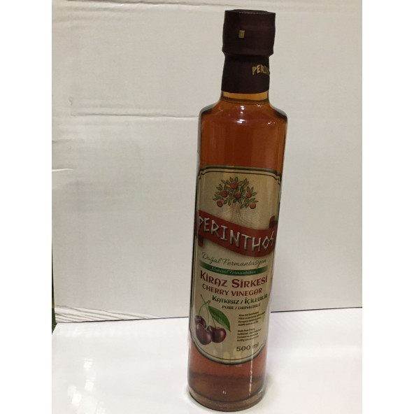 PERİNTHOS NEŞE NATURAL DOĞAL KİRAZ SİRKESİ 500 ML CAM ŞİSE ürün görseli 1