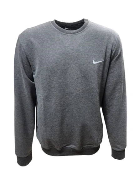 Nike N1090 Erkek Büyük Beden İki İplik Sıfır Yaka Sweatshirt ürün görseli 1