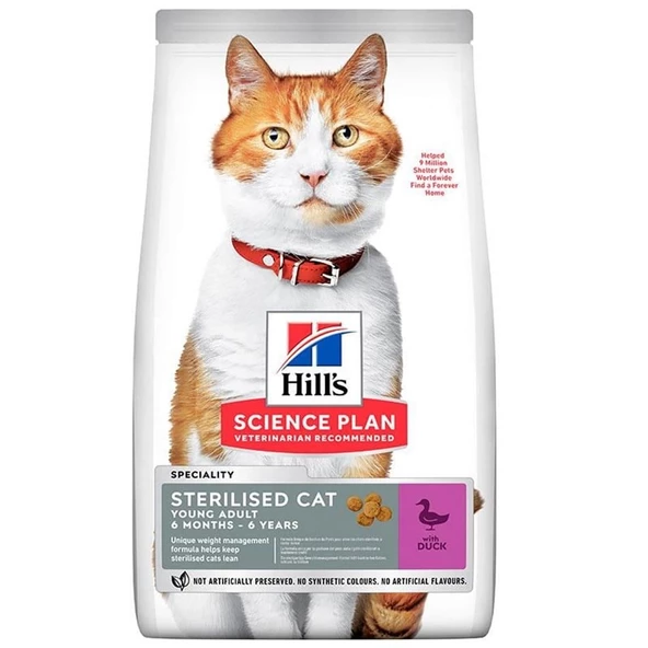 Hills Sterilised Duck Ördekli Kısırlaştırılmış Kedi Maması 1.5 Kg ürün görseli 1