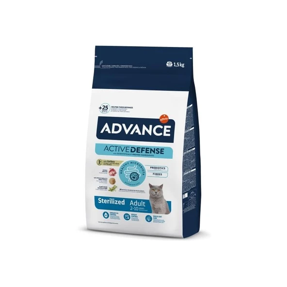 Advance Cat Sterilized Hindili Kısır Kedi Maması 1,5 kg ürün görseli 1