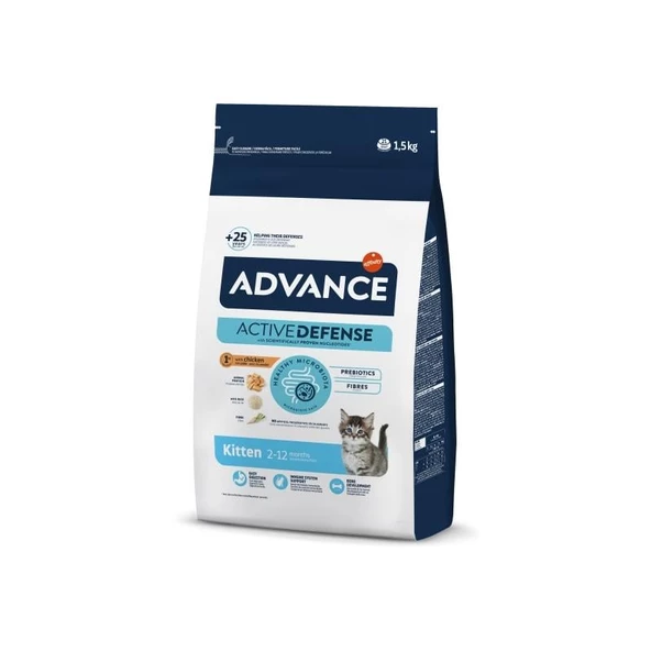 Advance Kitten Yavru Tavuk Etli Kedi Maması 1.5 Kg ürün görseli 1