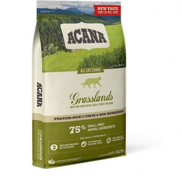 ACANA Grasslands Kedi Maması 1,8kg - Tüm ırk ve yaşam evreleri için ürün görseli 1