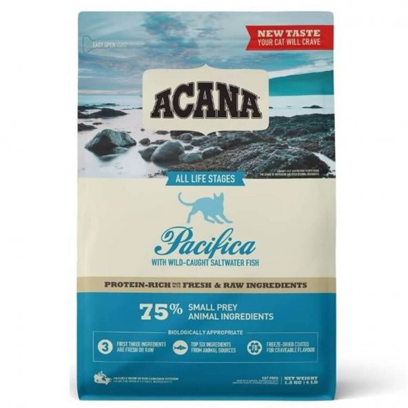ACANA Pacifica Kedi Maması 1.8kg - Tüm ırk ve yaşam evreleri için ürün görseli 1