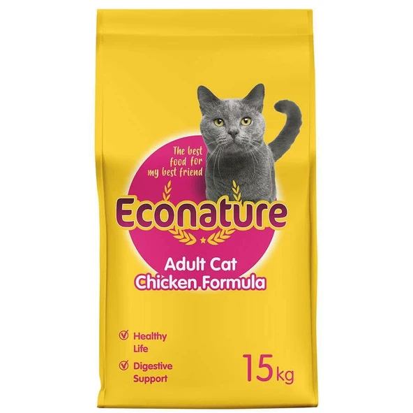 Econature Chicken Tavuk Etli Kedi Maması 15 Kg ürün görseli 1
