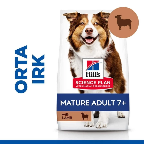 Hills Adult 7+ Lamb & Rice Kuzu Etli Yaşlı Köpek Maması 2.5 Kg ürün görseli 1