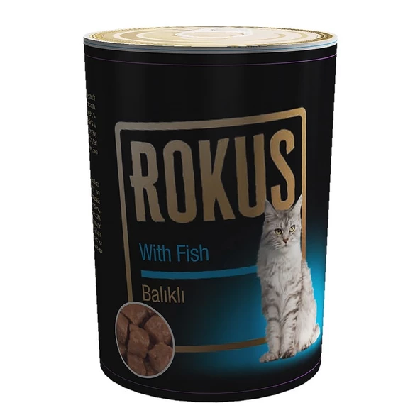 Rokus Balıklı 410 G.  Kedi Konserve Maması ürün görseli 1