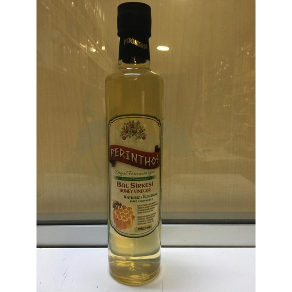PERİNTHOS NEŞE NATURAL DOĞAL BAL SİRKESİ 500 ML CAM ŞİSE ürün görseli 1