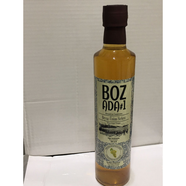 Perinthos Neşe Natural Doğal Bozcaada Beyaz Üzüm Sirkesi 500 ml Cam Şise ürün görseli 1