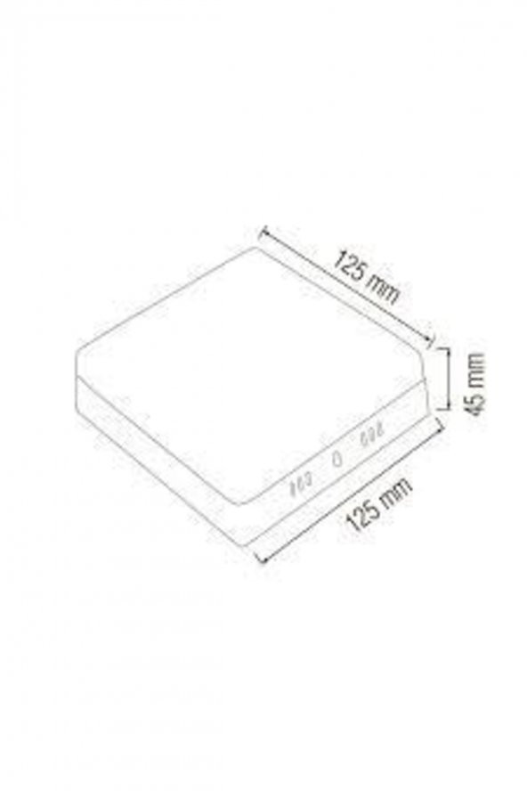 Carla 18sq Sıva Üstü Kare Led Panel Beyaz 7000k 016-059-0018 - Resim 2