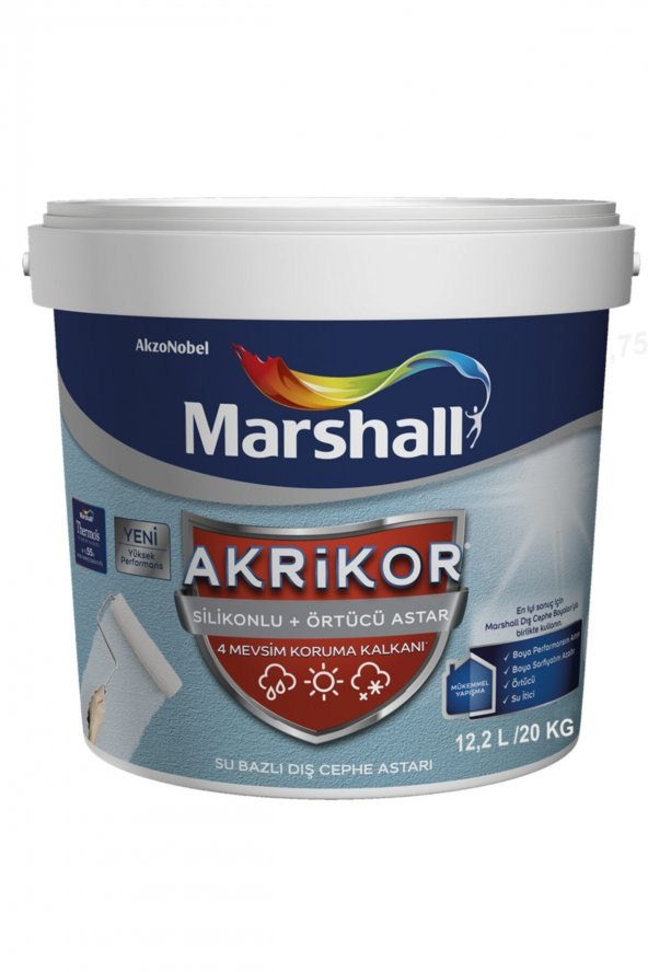 Akrikor Silikonlu Örtücü Dış Cephe Astarı 20 Kg ürün görseli 1