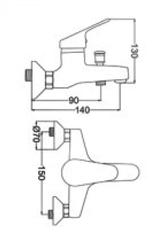 MİX BANYO BATARYASI BMK018 - Resim 2
