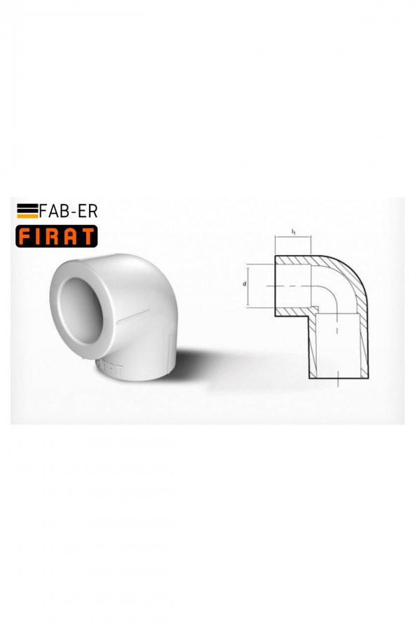 Fırat 20*90 Pprc Dirsek (50li 1 Paket) ürün görseli 1