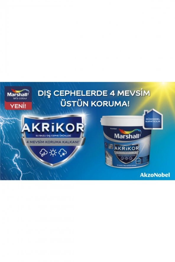 Akrikor Silikonlu Dış Cephe Boyası 15lt - Resim 2