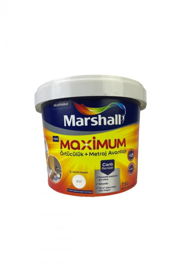 Maximum Iç Cephe Boyası Mürdüm 7,5l ürün görseli 1