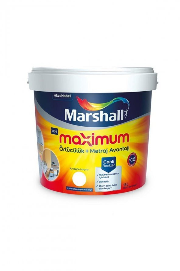 Maximum Silikonlu Iç Cephe Boyası 2.5 Lt ürün görseli 1