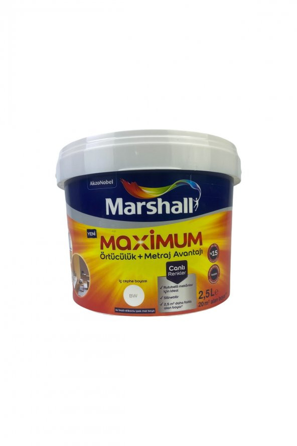 Maximum Iç Cephe Boyası Derya 2,5l ürün görseli 1