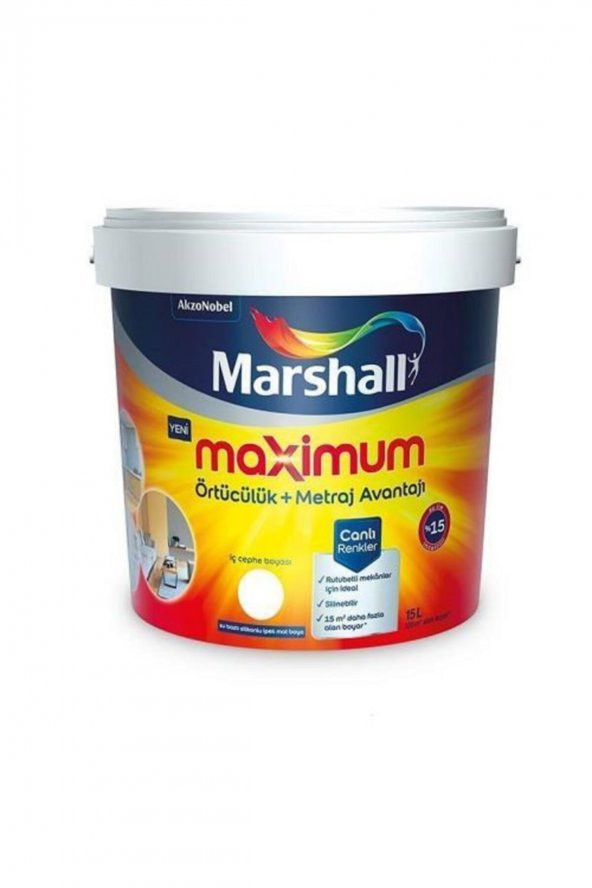 Maximum Silikonlu Iç Cephe Boyası 15 Lt ürün görseli 1