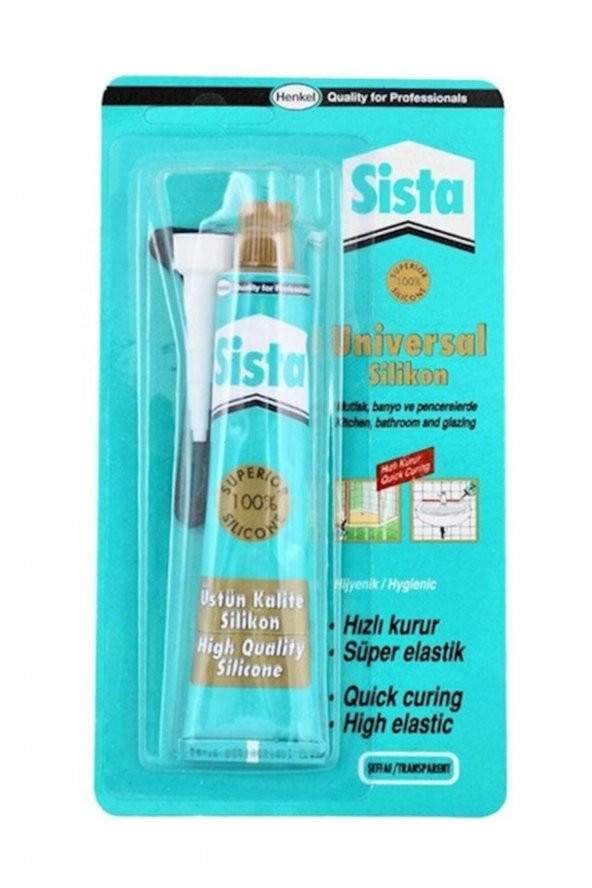 Sista Silikon Tüp Şeffaf 50 Gr ürün görseli 1