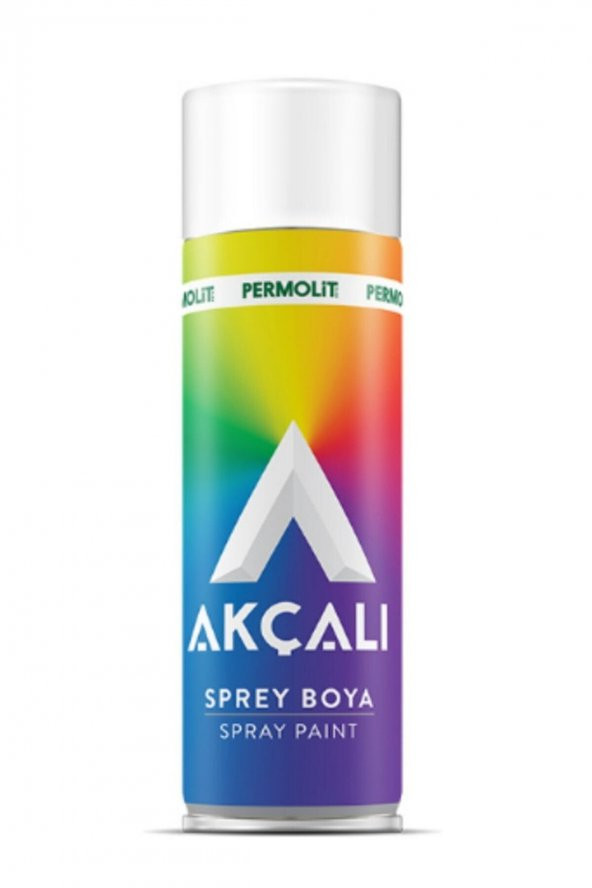 Akçalı sprey boya mat beyaz 400 ml - Resim 2
