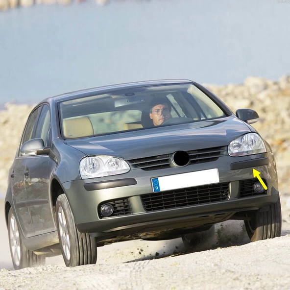 VW Golf MK5 2004-2008 Ön Tampon Sol Köşe Bandı Plastik Çıta 1K0807655 ürün görseli 1
