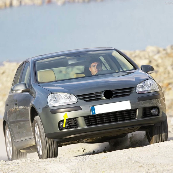 VW Golf MK5 2004-2008 Ön Tampon Sağ Köşe Bandı Plastik Çıta 1K0807656 ürün görseli 1