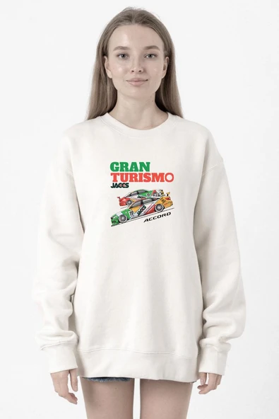 Gran Turismo Jaccs Accord Beyaz Kadın 2ip Sweatshirt ürün görseli 1