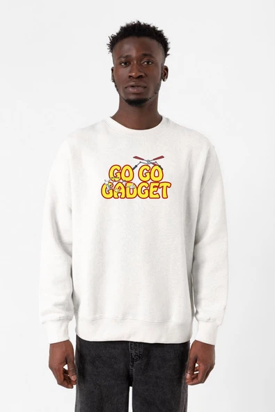 Inspector Gadget Go Go Gadget Beyaz Erkek 2ip Sweatshirt ürün görseli 1