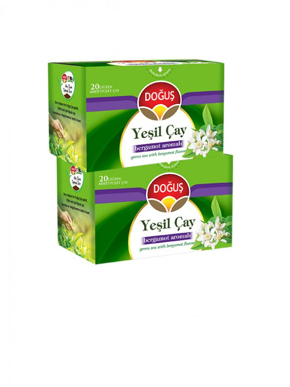 YEŞİL ÇAY BERGAMOT AROMALI 20 SÜZEN POŞET (30 gr), 2 ADET ürün görseli 1