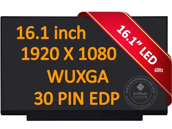 Hp Victus 16-E0015NT 4H1U6EA 16.1" Slim Led Ekran, Lcd Panel 30pin FHD (60Hz) ürün görseli 1