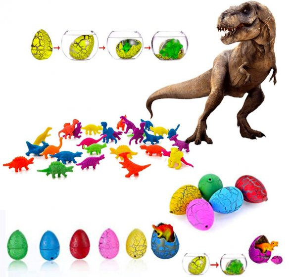 Suda Büyüyen Dinazor Yumurtası Küçük Dinozor Yumurtası - 12 Adet ürün görseli 1