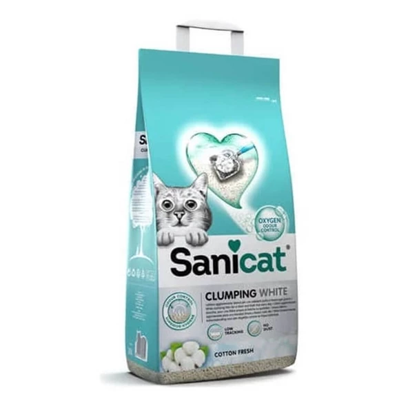 Sanicat Clumping Cotton Fresh Topaklanan Kedi Kumu 10lt ürün görseli 1