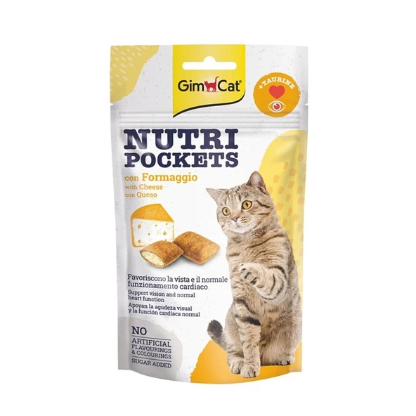 Gimcat Nutripockets Peynirli Kedi Ödülü Taurinli 60Gr ürün görseli 1