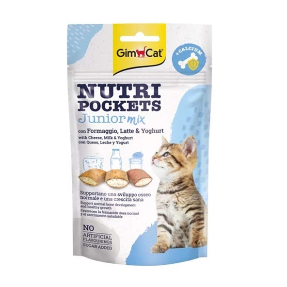 Gimcat Nutripockets Junior Mix Karışık Yavru Kedi Ödülü 60gr ürün görseli 1
