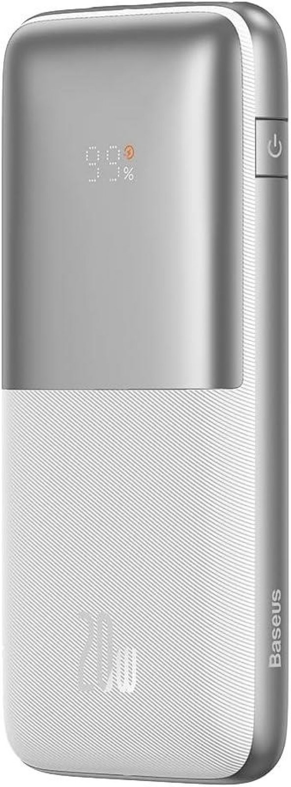 Baseus Bipow Pro Overseas 10000 mAh 20W Dijital Ekranlı Powerbank Beyaz Teşhir ürün görseli 1