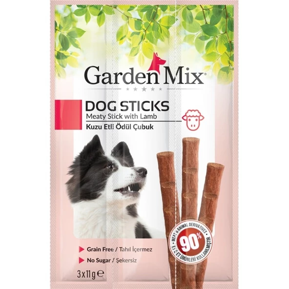 Gardenmix Kuzu Etli Köpek Stick Ödül 3x11g ürün görseli 1