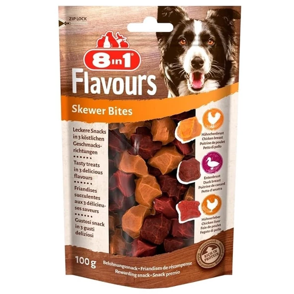 8in1 Flavours Skewer Bites Köpek Ödülü 100 Gr ürün görseli 1