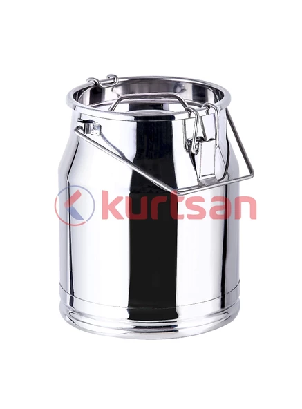 KURTSAN 10 LT PASLANMAZ TAŞIMA GÜĞÜMÜ KİLİTLİ KAPAKLI - KP02156 ürün görseli 1