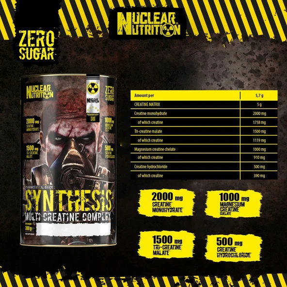 Nuclear Nutrition Synthesis Multi Creatine Complex 300 gr Tropikal Meyveli ürün görseli 1