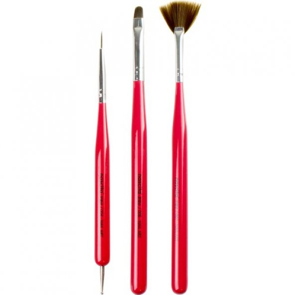 Nascita Nail Art Tırnak Süsleme Fırça Seti 3lü - 06 ürün görseli 1