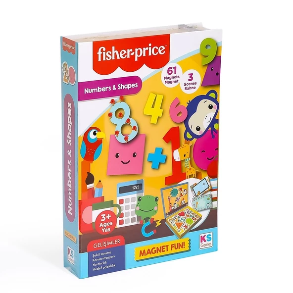 FP 13411 Fisher Price Baby Puzzle Numbers Shapes -KS Puzzle ürün görseli 1