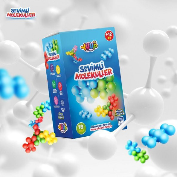 Eğitici ve Eğlenceli Sevimli Moleküller - 18 Parça ürün görseli 1