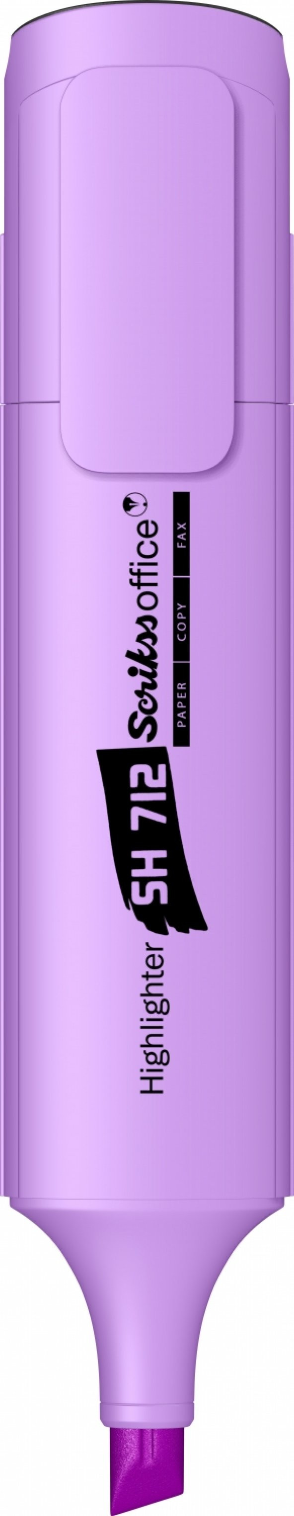 Scrikss Office Sh712 Fosforlu Kalem – Pastel Lila (12 Adet) ürün görseli 1